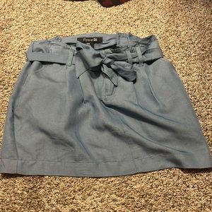 Blue casual skirt